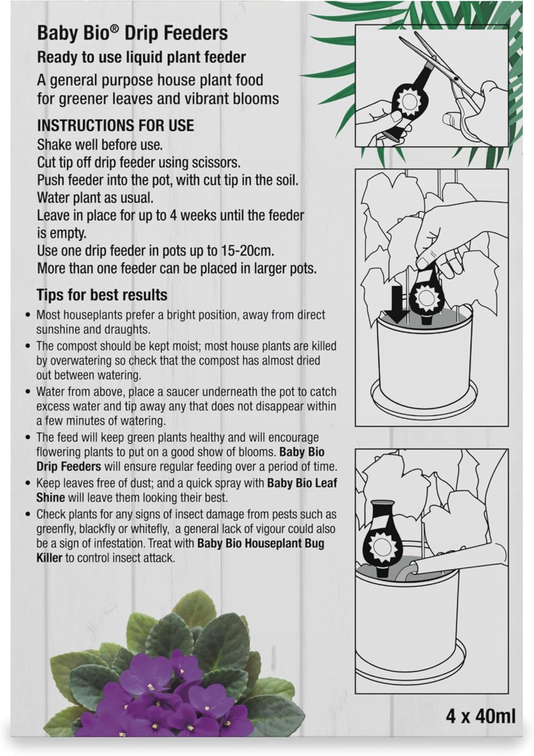 AMK® Baby Bio Drip Feeders 40ml Pack of 4