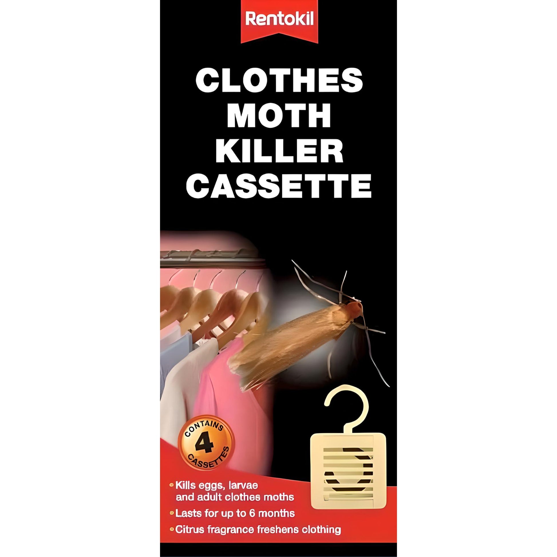 AMK® Rentokil Clothes Moth Killer Cassette Pack 4