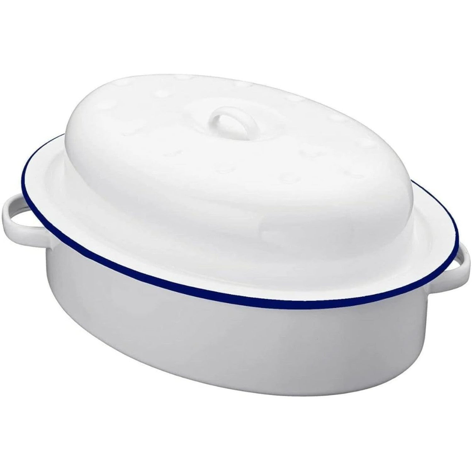 Falcon Falcon Oval Roaster - Traditional White 30cm x 21.5cm x 14.5D