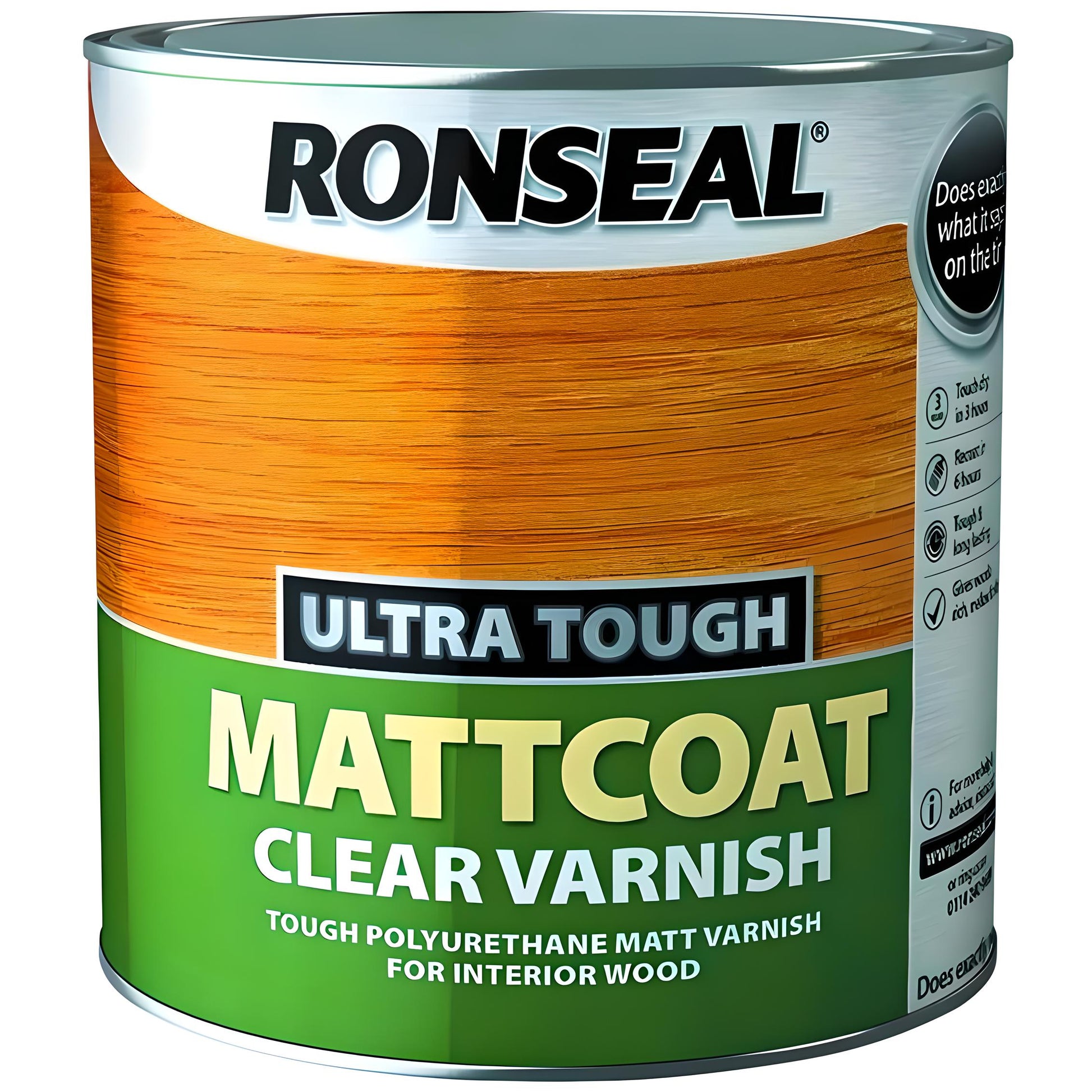 Ronseal Ultra Tough Varnish Matt Coat 2.5L