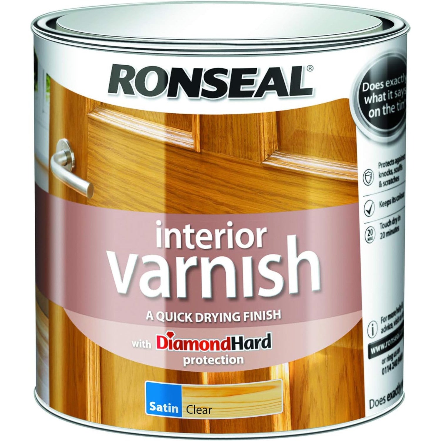 Ronseal Interior Varnish Satin 2.5L Clear
