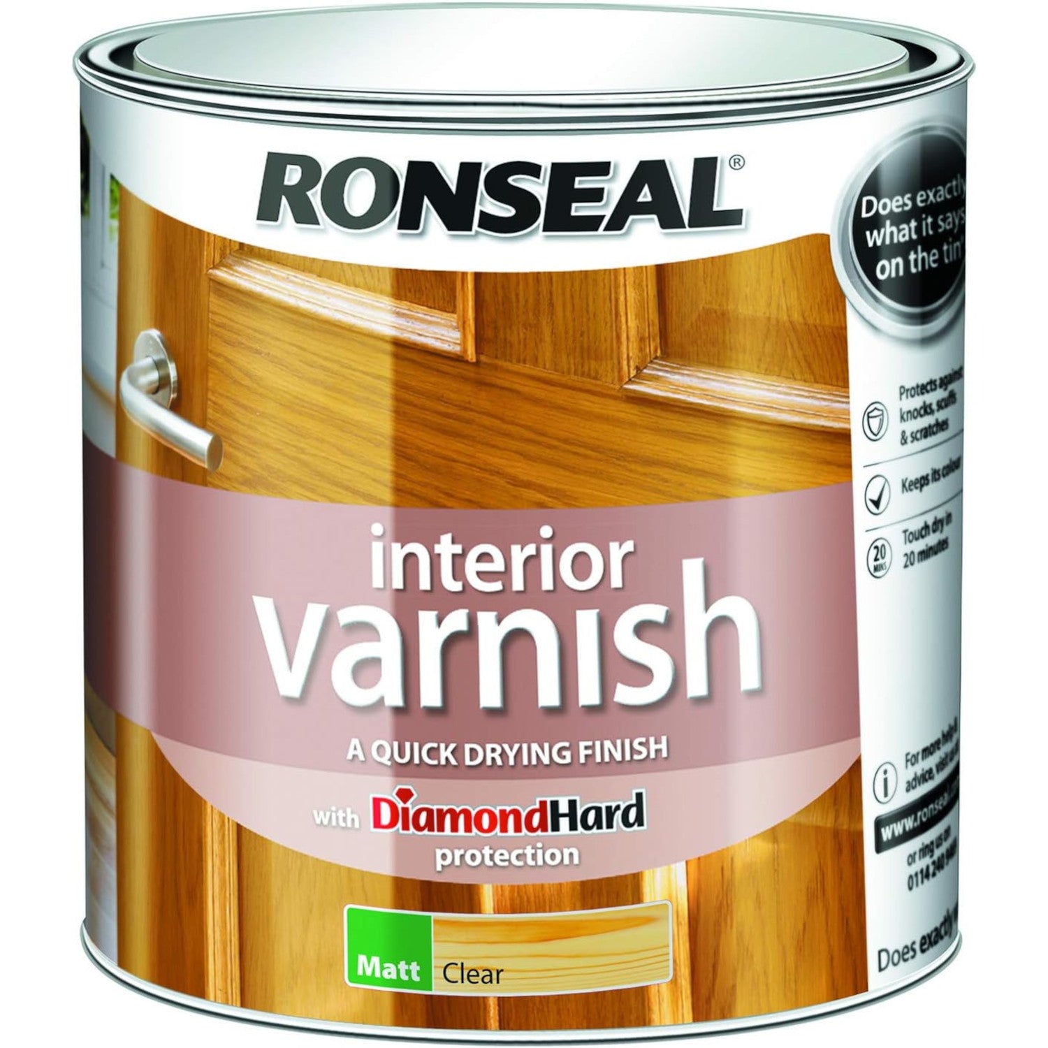 Ronseal Interior Varnish Matt 250ml Clear