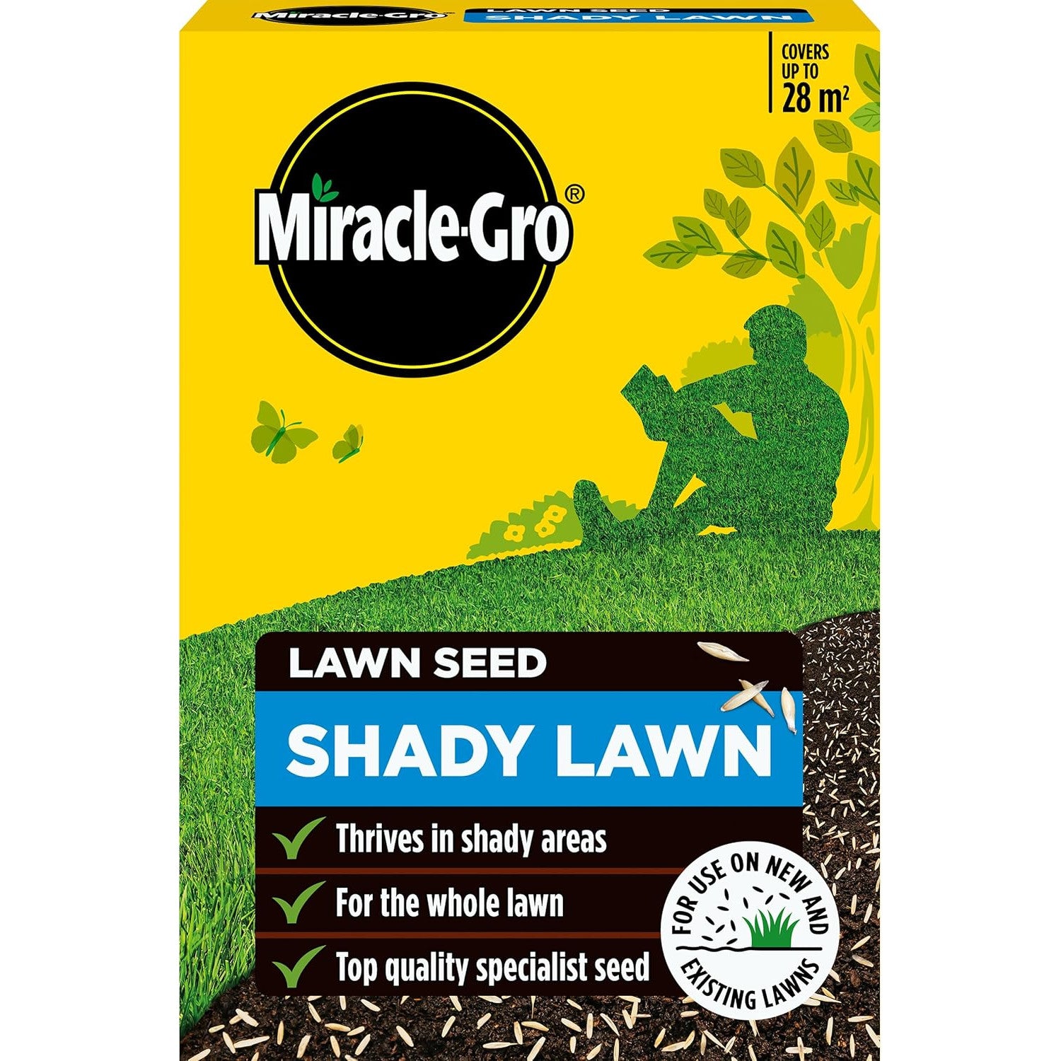 AMK® Miracle-Gro® Shady Lawn Seed Covers Up To 28m2