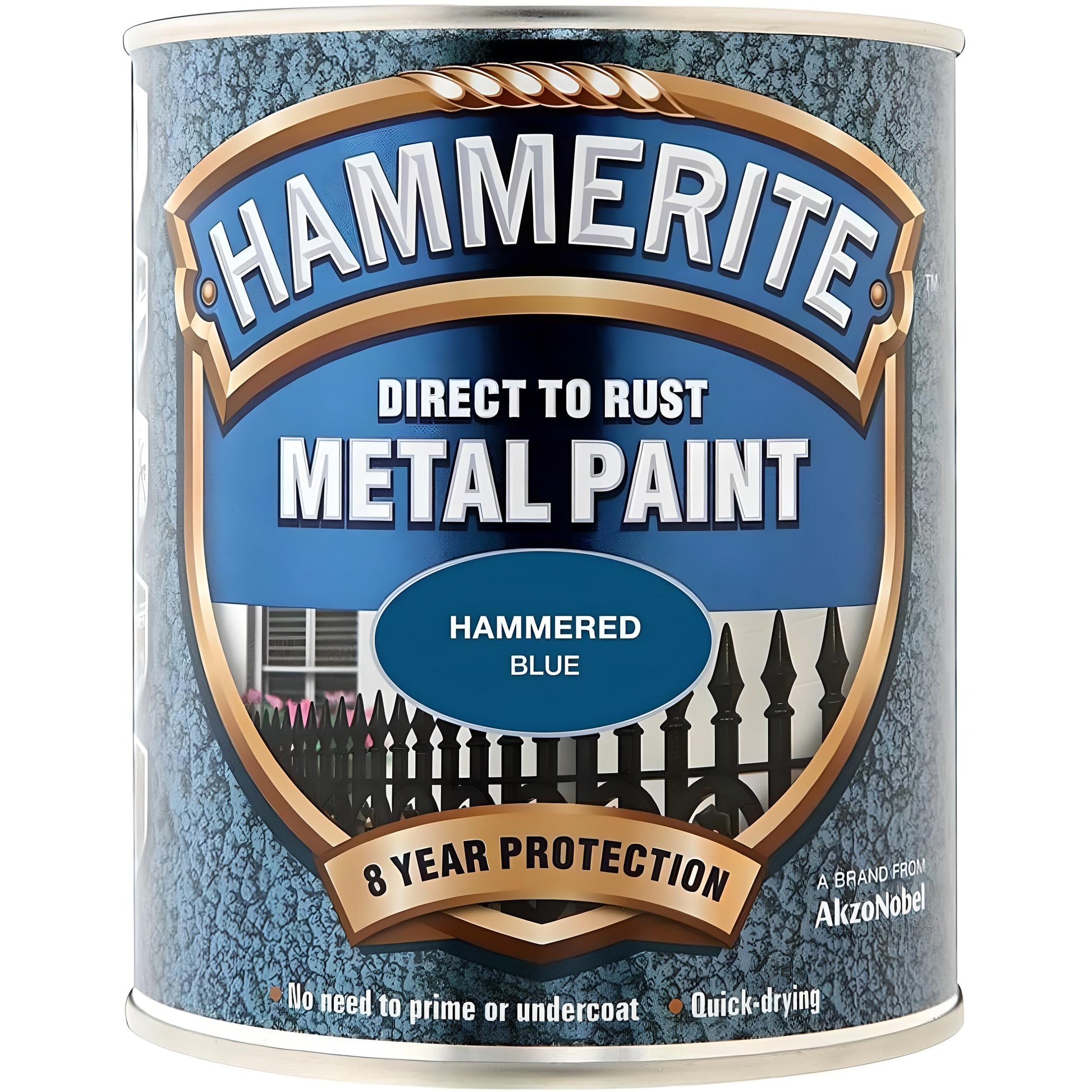 AMK® Hammerite Metal Paint Hammered 750ml Blue