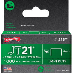 AMK® Arrow JT21/T27 Staples 8mm 5/16in (1000)