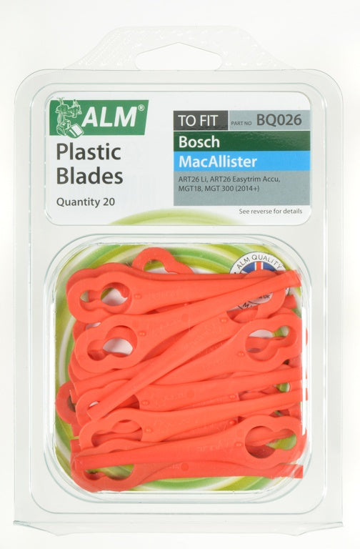 AMK® ALM Plastic Blades - Red Pack of 20