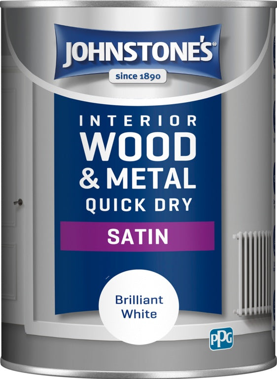 AMK® Johnstone's Quick Dry Satin - Brilliant White 1.25L