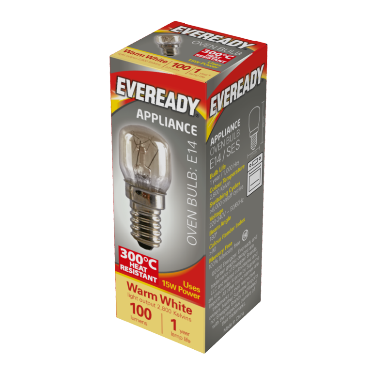 AMK® Eveready Oven Lamp Pack 10 15w SES