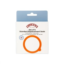AMK® Kilner Replacement Rubber Seals - Orange 6 Piece