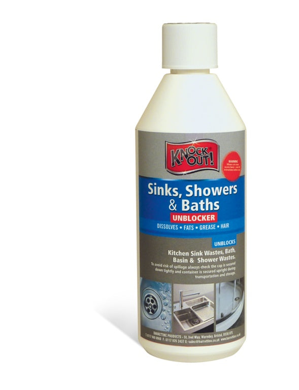 AMK® Knockout Sinks, Showers & Baths Unblocker 500ml