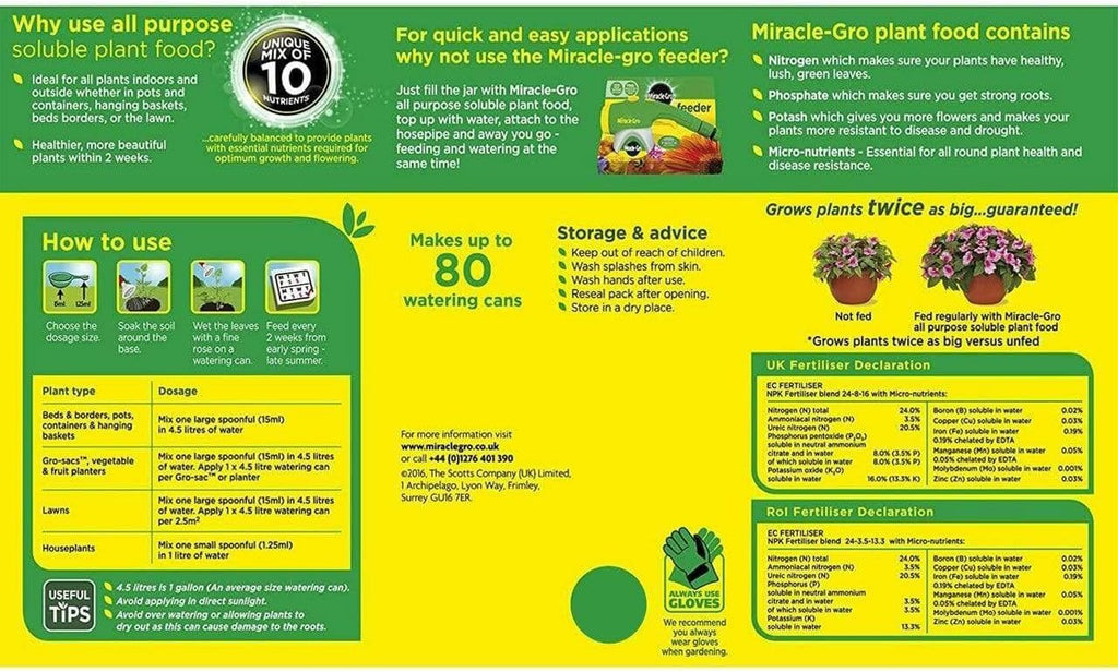 AMK® Miracle-Gro® All Purpose Plant Food 1kg + 20% Free