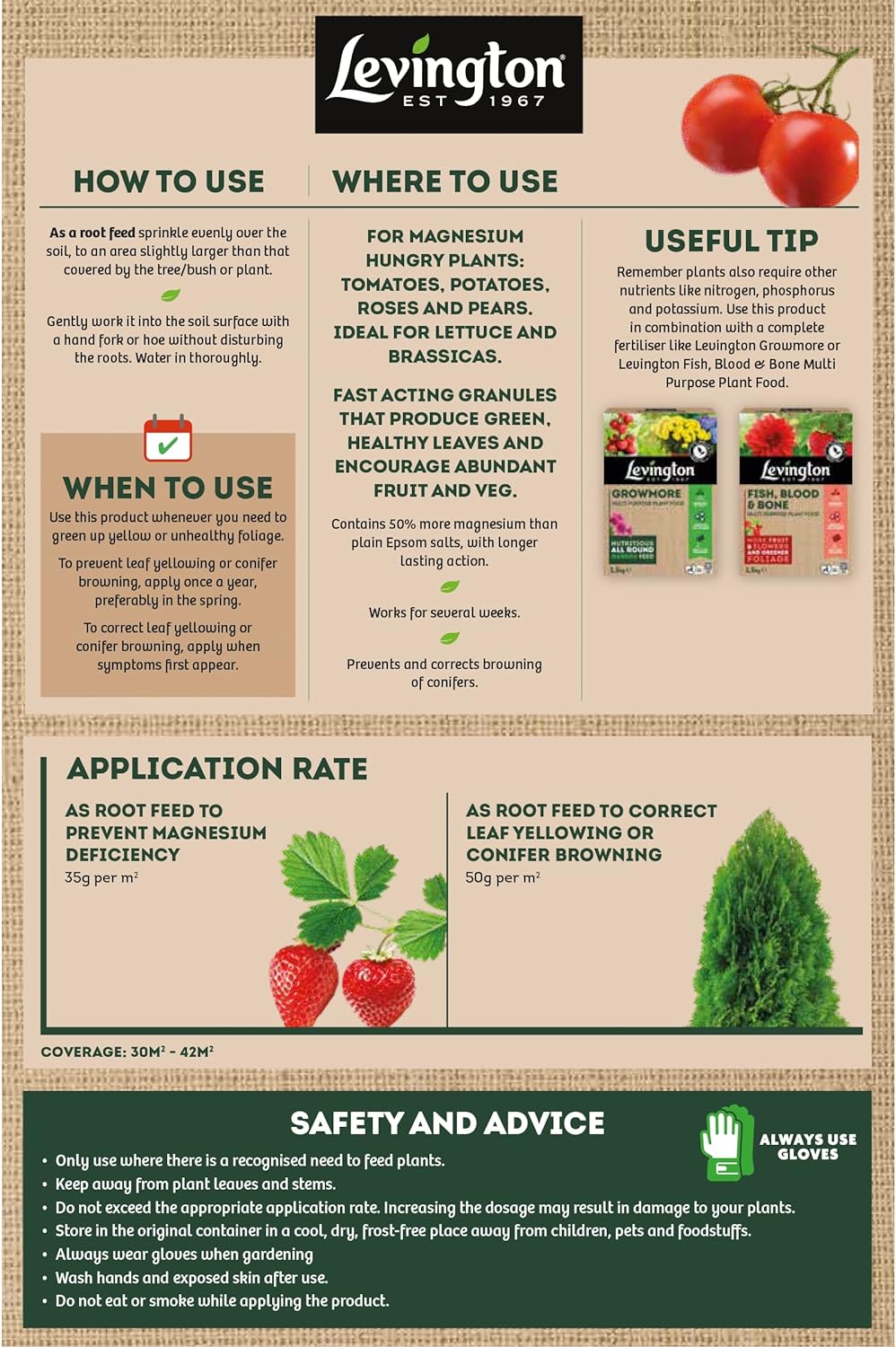 Levington Epsom Salts 1.5kg