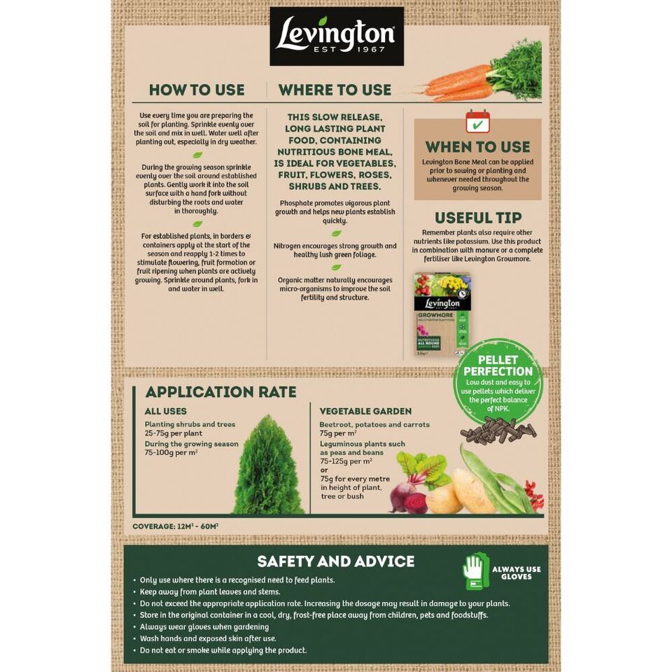 Levington Bone Meal 1.5kg