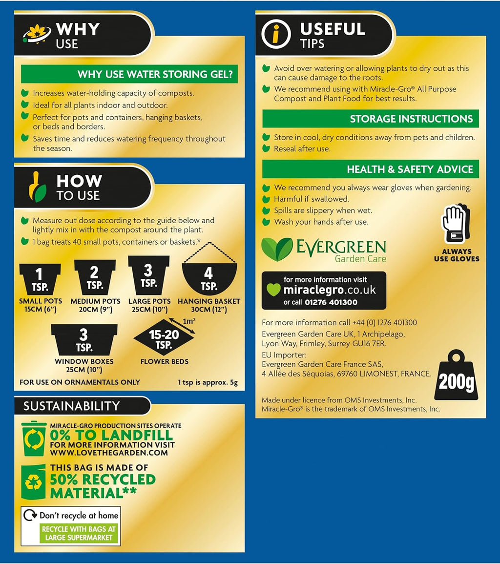 AMK® Miracle-Gro® Slow Release Moisture Control 200g