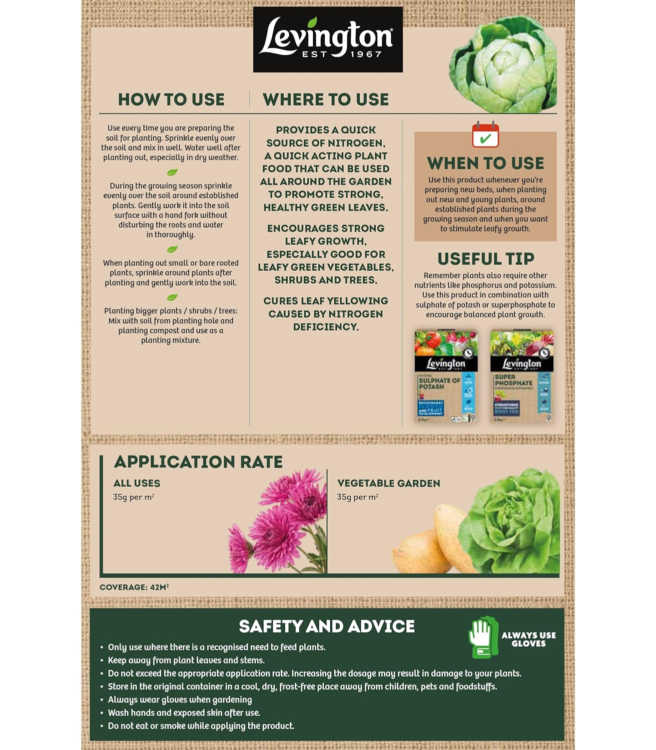 AMK® Levington Sulphate Of Ammonia 1.5kg