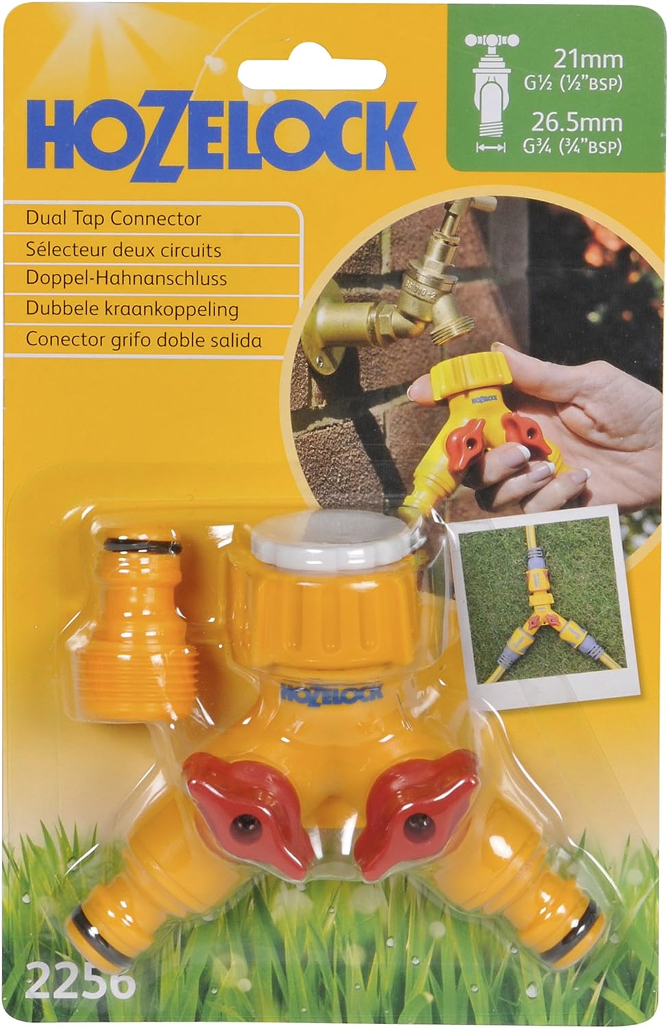 AMK® Hozelock Dual Tap Connector 2 Connectors