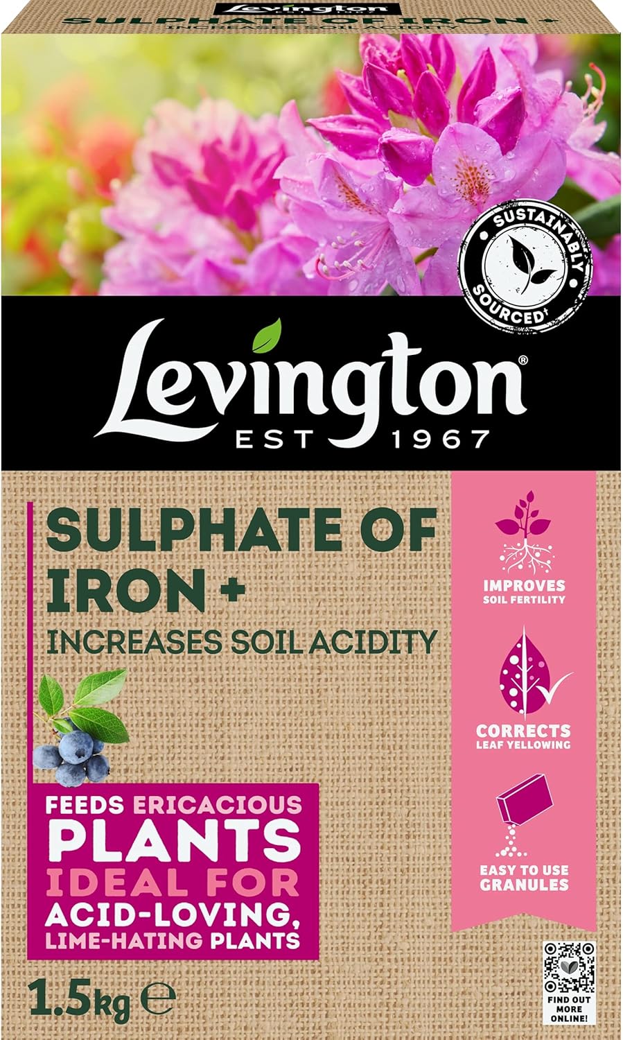 Levington Sulphate Of Iron 1.5kg