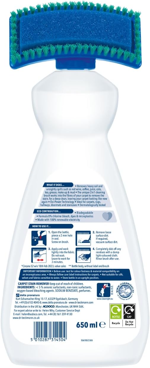 AMK® Dr Beckmann Carpet Stain Remover 650ml