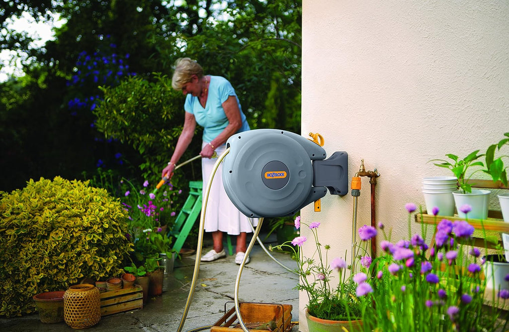 AMK® Hozelock Mini Auto Reel Wall Mounted Reel with 10m Hose