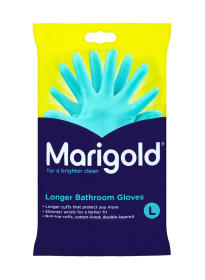 AMK® Marigold Bathroom Gloves Large