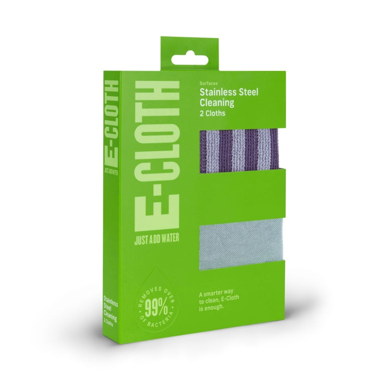AMK® E-Cloth Stainless Steel Pack 2 Cloths