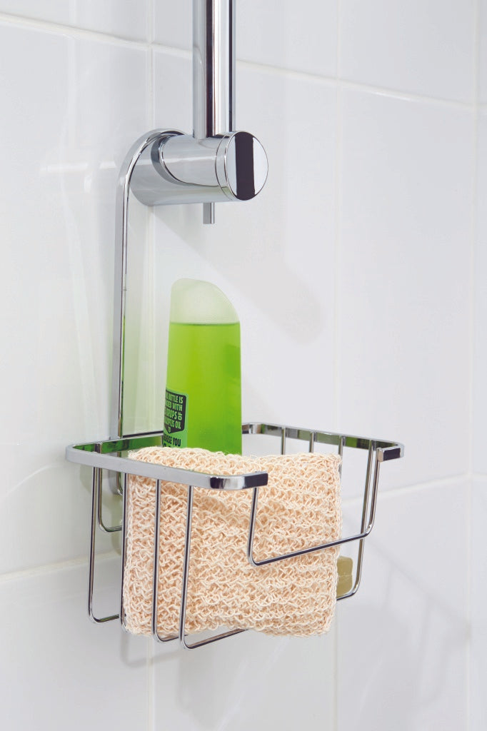 AMK® Croydex Shower Riser Rail Caddy