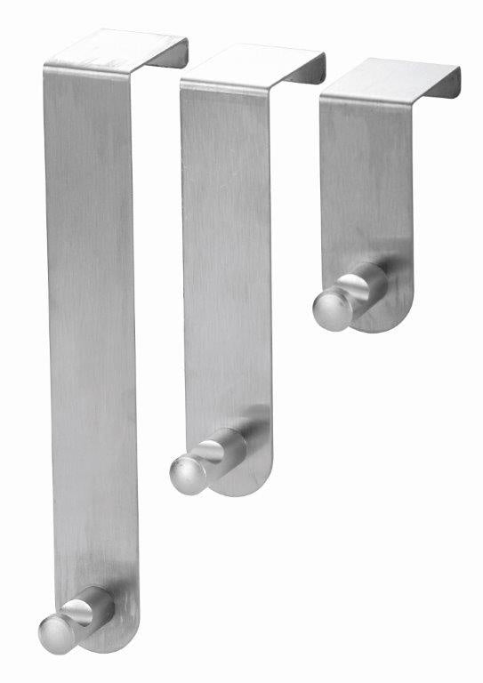 AMK® Blue Canyon Stainless Steel Over Door Hooks Set 3