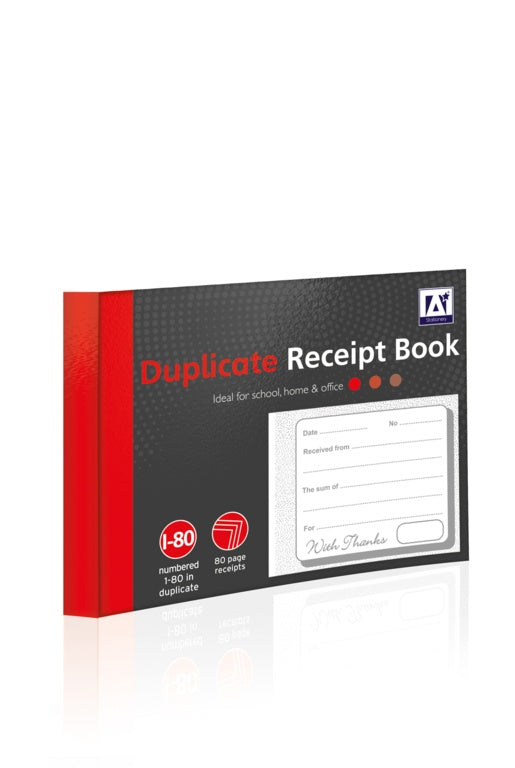 AMK® A Star Duplicate Receipt Book 0 - 80 Pages