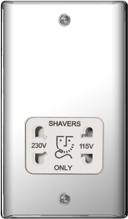 AMK® BG Chrome Shaver Socket Dual Voltage