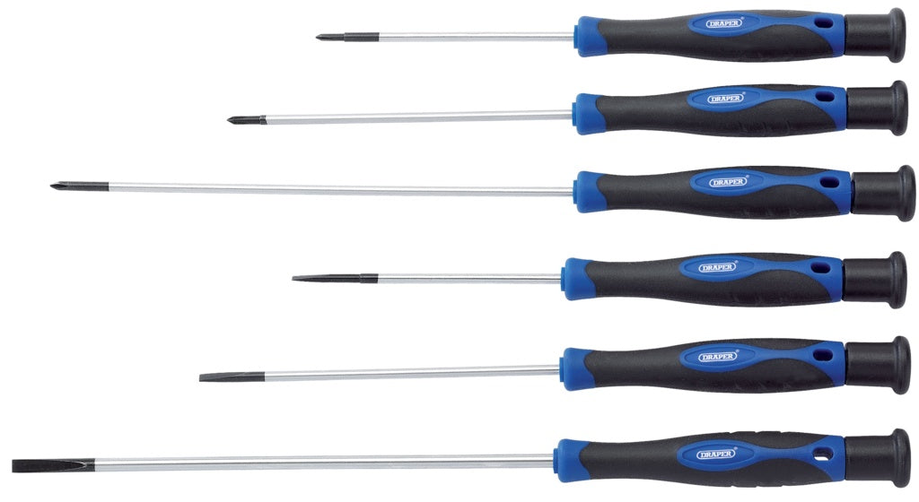 AMK® Draper Extra Long Precision Screwdriver Set 6 Piece