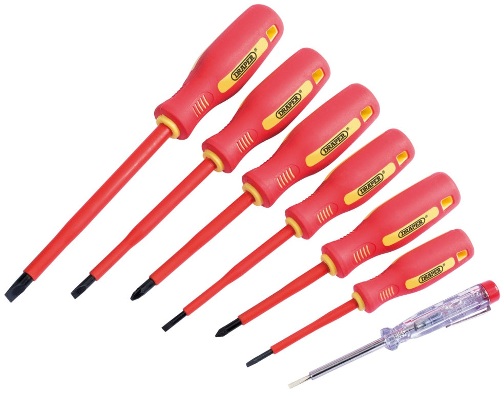 AMK® Draper Fully Insulated Screwdriver Set 7 Piece