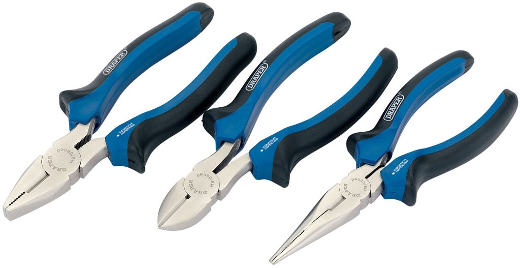 AMK® Draper Soft Grip Pliers Set 3 Piece