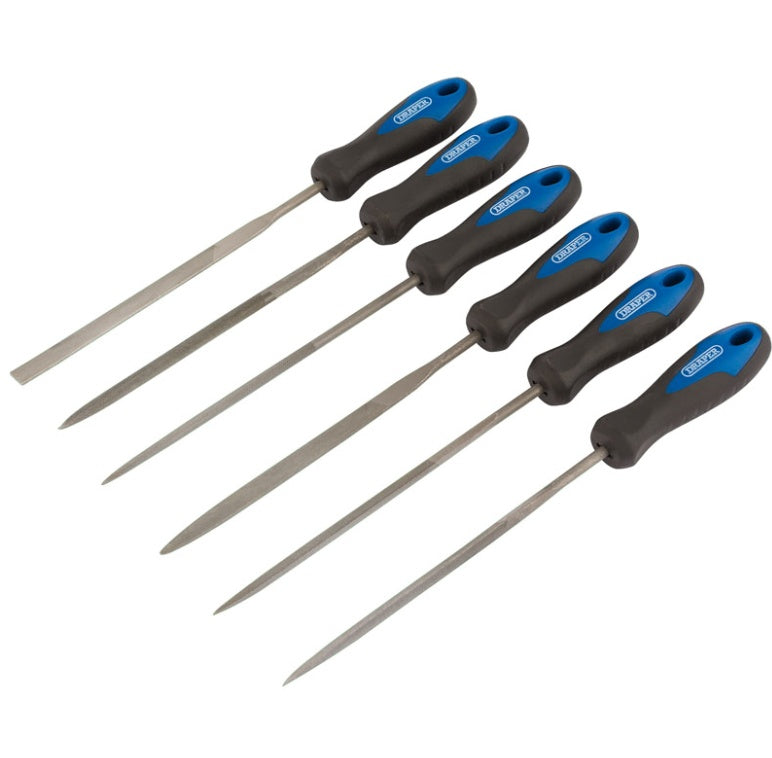 AMK® Draper 140mm Soft Grip Needle File 6 Piece