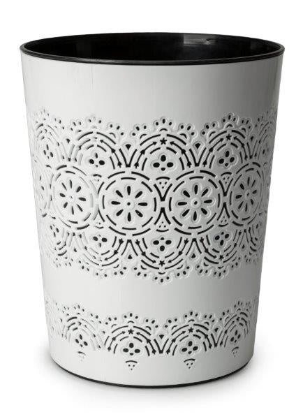 AMK® Blue Canyon Flora Waste Bin White