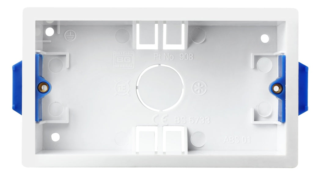 AMK® BG Rectangular Dry Lining Box 2 Gang 35mm