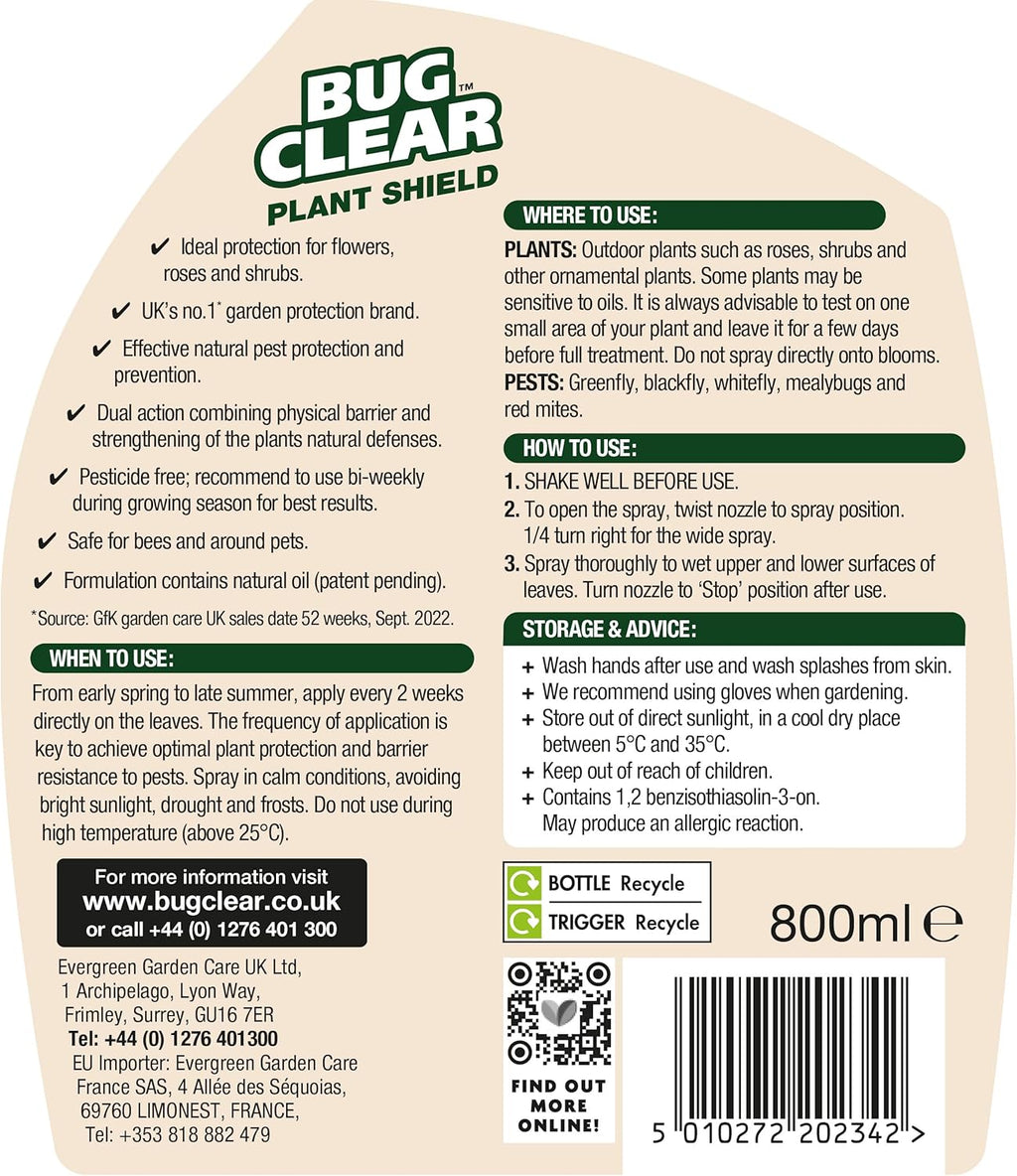 BugClear Plant Shield 800ml