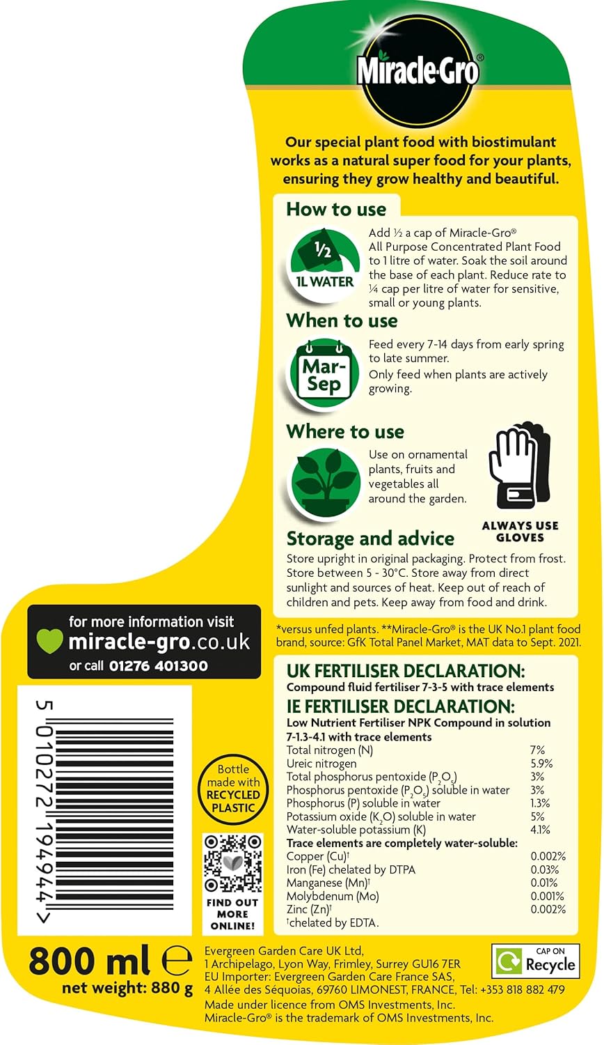 Miracle-Gro® All Purpose Concentrate 800ml