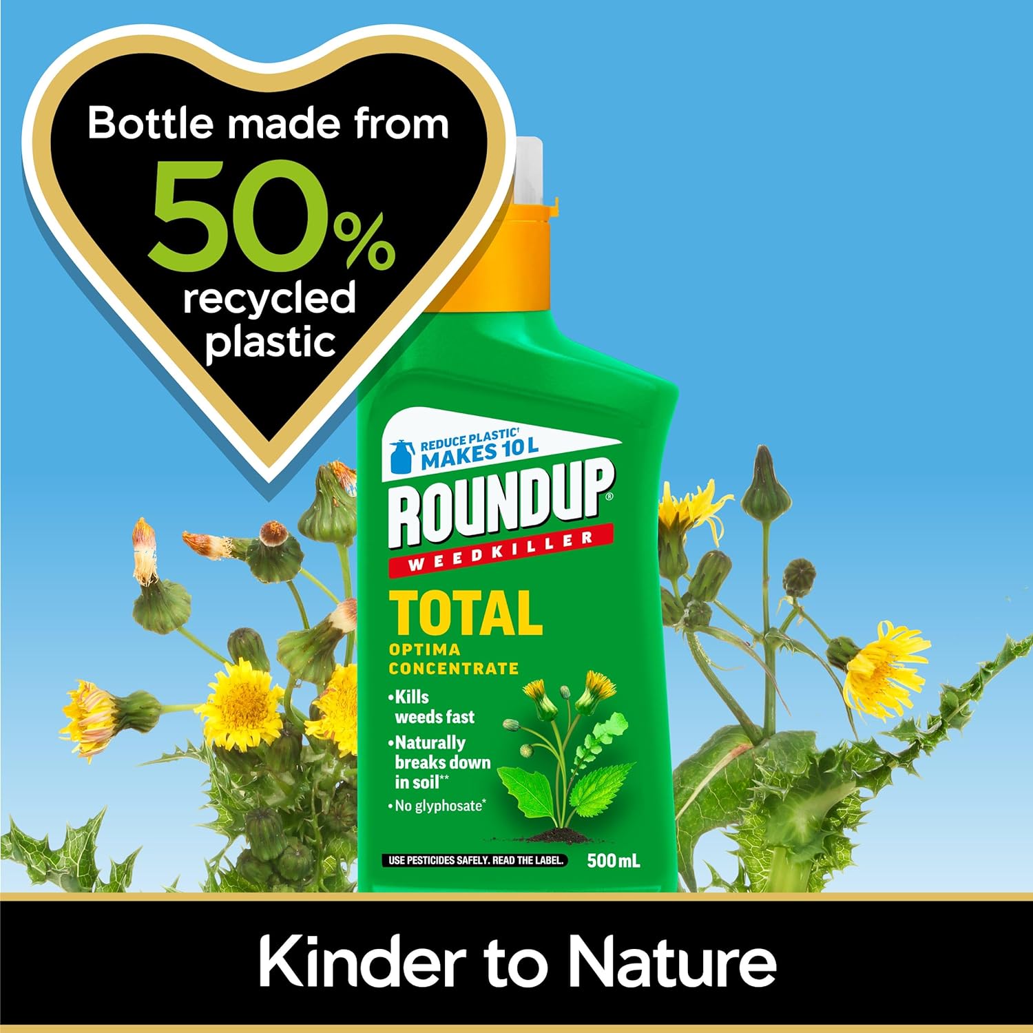 Roundup Total Optima Weedkiller Concentrate 500ml