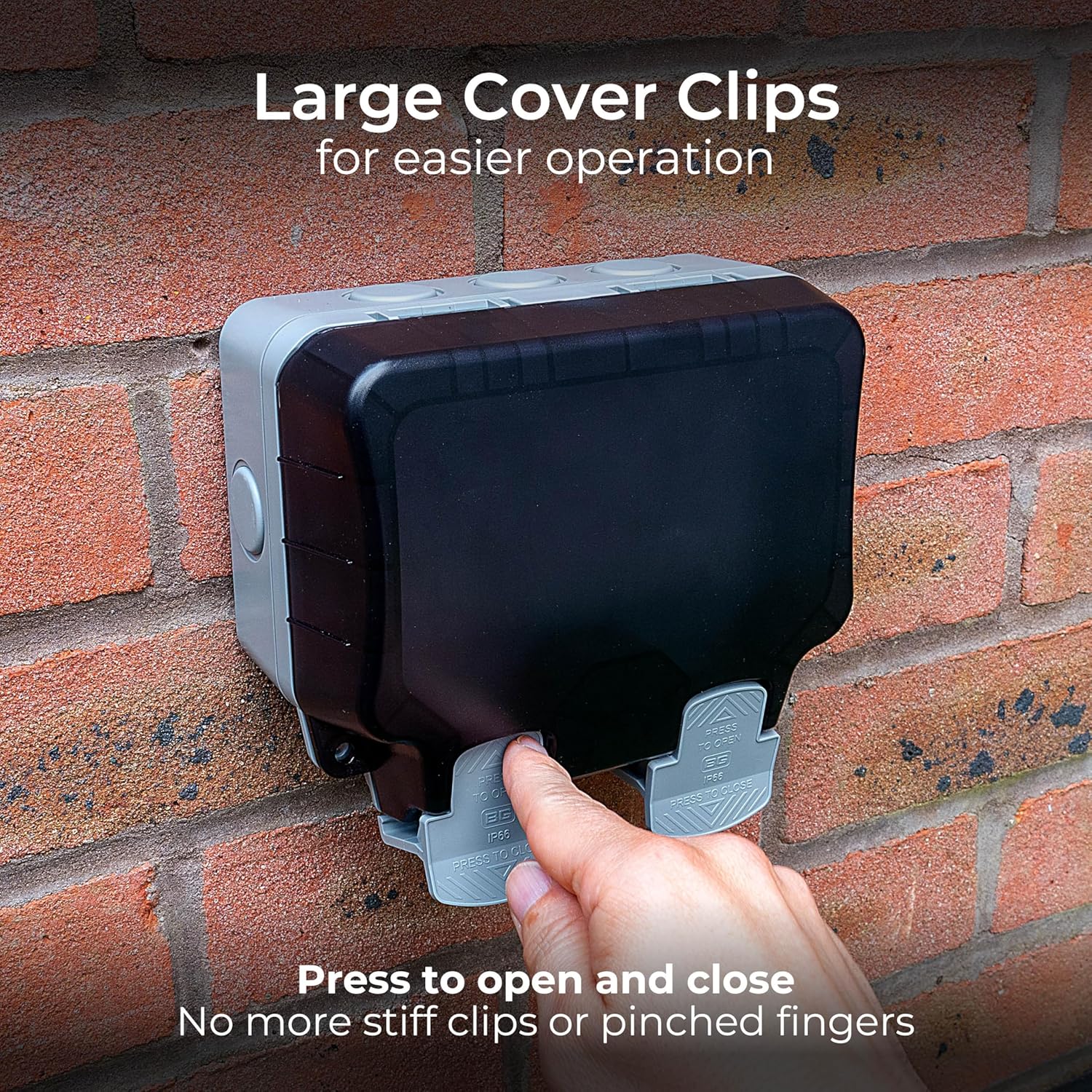 BG 2 Gang 13 Amp Switched Outdoor Socket IP66 DP