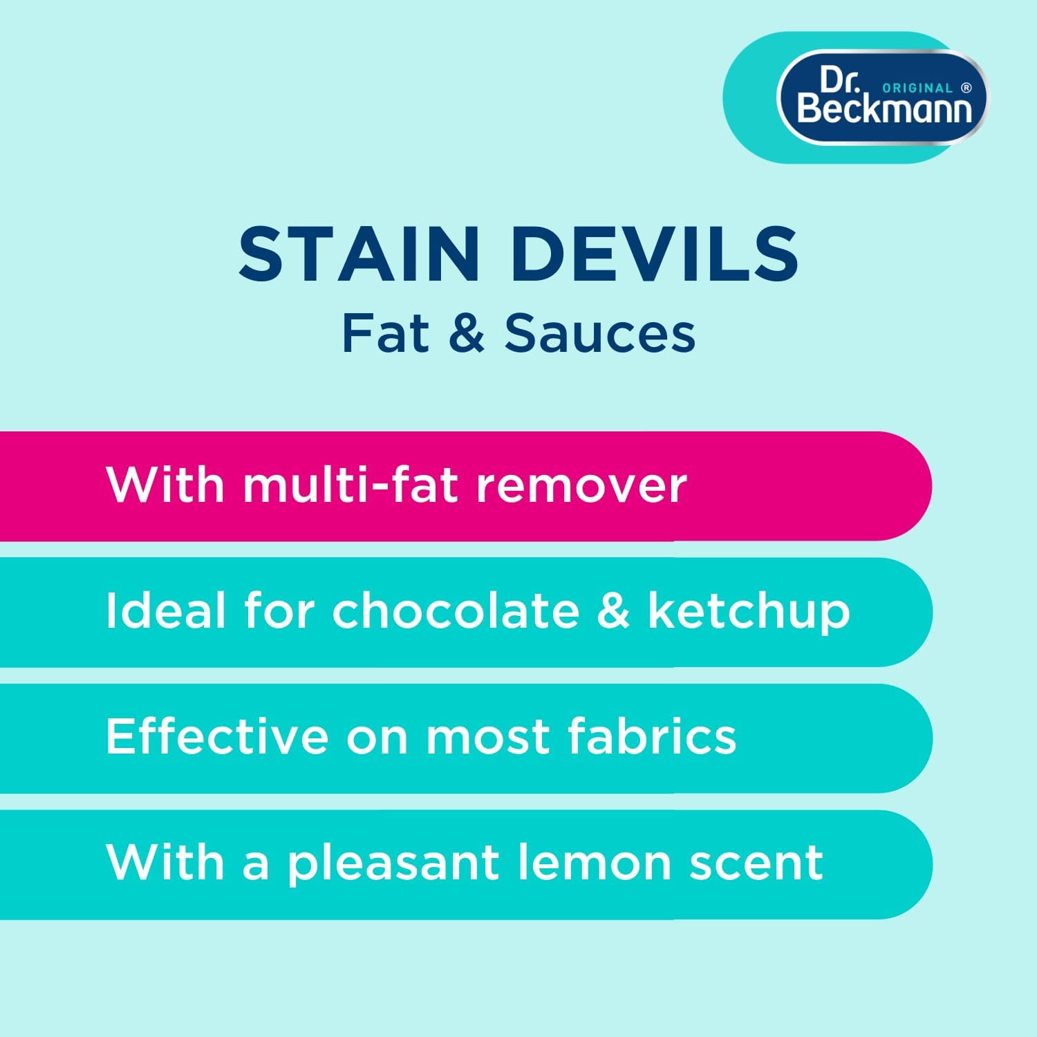 AMK® Dr Beckmann Stain Devils 50ml Fat & Sauces