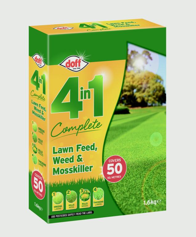 AMK® Doff 4 In 1 Complete Lawn Feed, Weed & Mosskiller 1.75kg