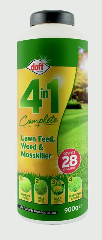 AMK® Doff 4 In 1 Complete Lawn Feed, Weed & Mosskiller 1kg