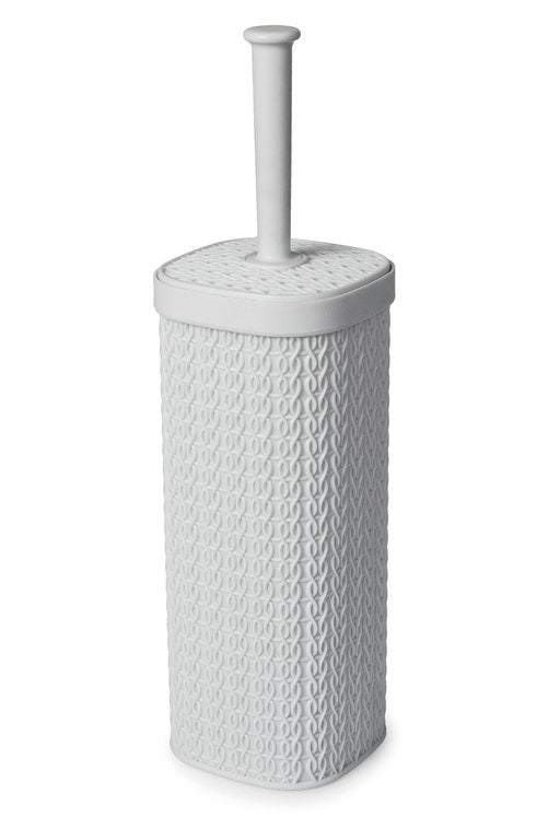 AMK® Blue Canyon Lace Design Toilet Brush White