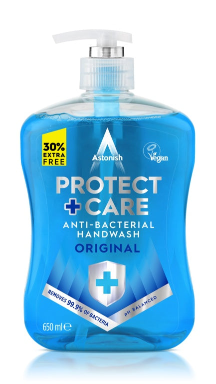 AMK® Astonish Protect + Care Antibacterial Handwash 650ml Original