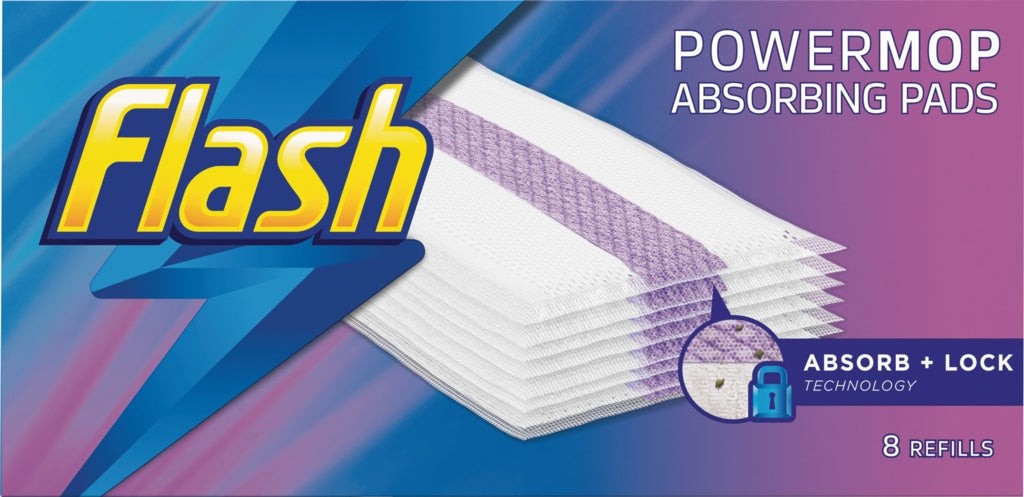AMK® Flash Powermop Refill Pads Pack 8