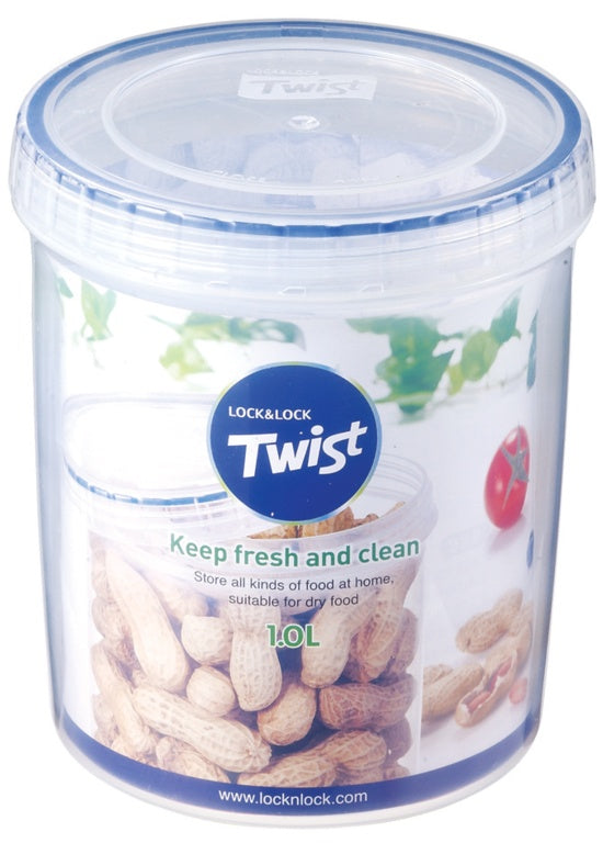 AMK® Locknlock Round Food Storage Container with Twist Lid 900ml