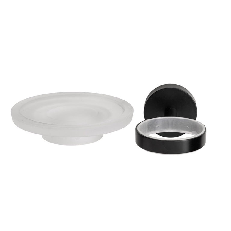 AMK® Croydex Flexi Fit Matt Black Soap Dish And Holder