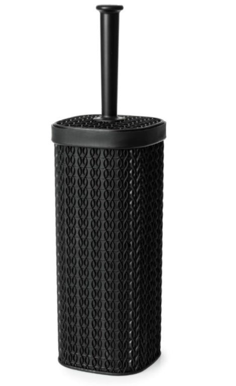 AMK® Blue Canyon Lace Design Toilet Brush Black