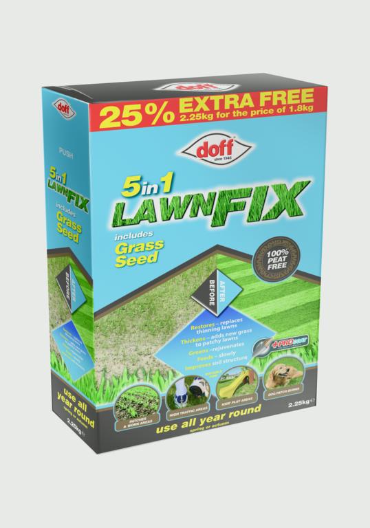 AMK® Doff 5 In 1 Lawn Fix Grass Seed 2.25kg