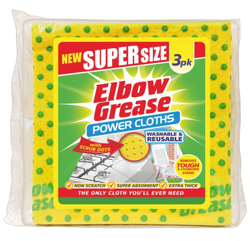 AMK® Elbow Grease Power Cloths 3 Pack